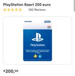Playstation kaart 200 euro, Tickets en Kaartjes, Eén persoon, Cadeaubon, Overige typen
