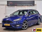 Ford FOCUS Wagon 1.0 ST-Line + NAVI (bj 2017), Gebruikt, Euro 6, Blauw, Origineel Nederlands