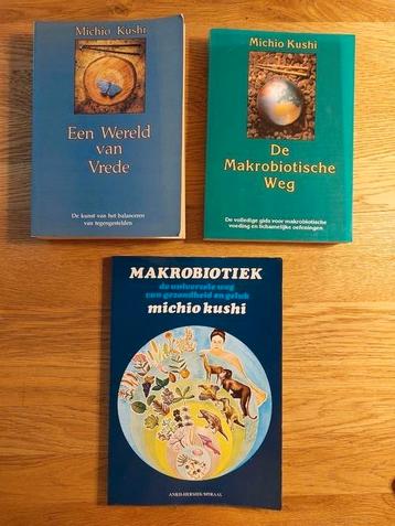 3x Michio Kushi , Makrobiotiek. beschikbaar voor biedingen