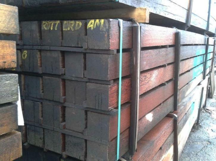 Hardhouten Okan palen 10x10 cm Klasse 1!, Tuin en Terras, Palen, Balken en Planken, Nieuw, Palen, Ophalen of Verzenden