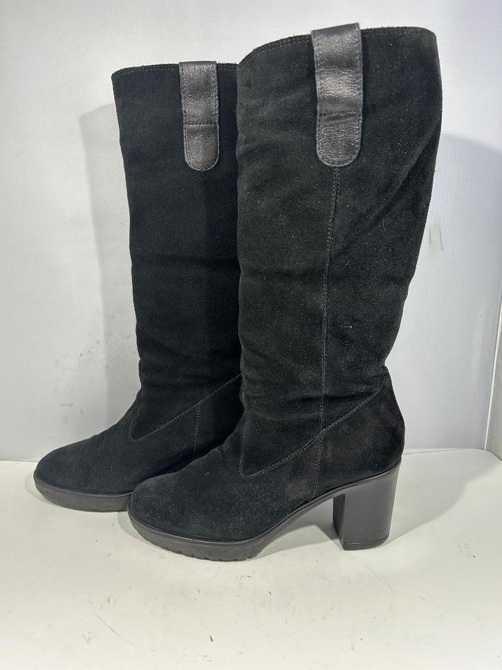 Excellent, maat 38 warme gewatteerde zwarte laarzen, Kleding | Dames, Schoenen, Zo goed als nieuw, Hoge laarzen, Zwart, Verzenden