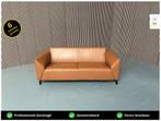 GRATIS LEVERING Tweezits Bank Cognac Leer 195x85 REFURBISHED, Huis en Inrichting, Banken | Bankstellen, 150 tot 200 cm, Tweepersoons