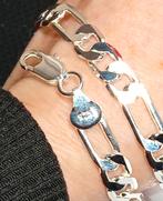 925 Ketting of armband 8mm breed, Verzenden, Nieuw, Zilver, Zilver