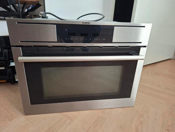 AEG Inbouw Oven met Grill & Magnetron, Witgoed en Apparatuur, Ovens, Gebruikt, Inbouw, Oven met grill, 45 tot 60 cm, 45 tot 60 cm
