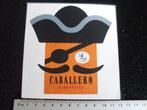 sticker caballero cigarettes logo zeeman zeerover vintage, Verzenden, Zo goed als nieuw, Merk