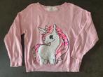 Roze H&M Trui Eenhoorn Maat 104, Ophalen of Verzenden, Zo goed als nieuw, Meisje