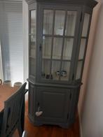 Vitrine hoekkast, grijs, Huis en Inrichting, Kasten | Vitrinekasten, Ophalen, 200 cm of meer, 50 tot 100 cm, 25 tot 50 cm