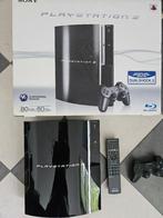 PS3 + Controller + AB + 9 TOP Games + Doos Z.G.A.N !, Met games, Phat, Zo goed als nieuw, Met 1 controller