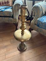 Koperen Kraag Kandelaar - 72cm Hoog antiek vintage, Antiek en Kunst, Ophalen of Verzenden, Koper of Brons