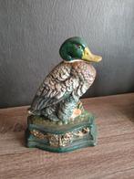 Gietijzeren Deurstop Eend, Tuin en Terras, Ophalen of Verzenden, Metaal, Overige typen
