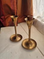 Set koperen kandelaars Wicca hekserij, Ophalen, Koper