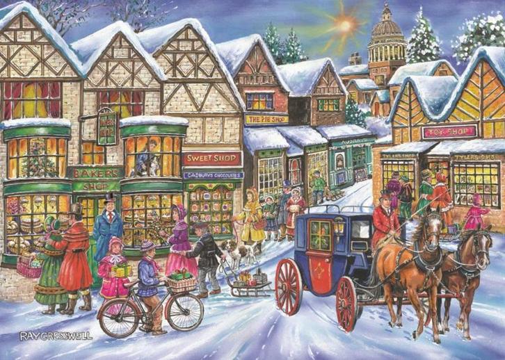 House of Puzzles - Old Time Shopping - 250XL stukjes, Hobby en Vrije tijd, Denksport en Puzzels, Nieuw, Legpuzzel, Minder dan 500 stukjes