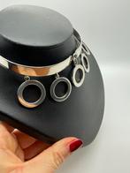 B50 Prachtige zilveren choker designed Puig Doria Spanje, Ophalen of Verzenden, Zilver, Ketting