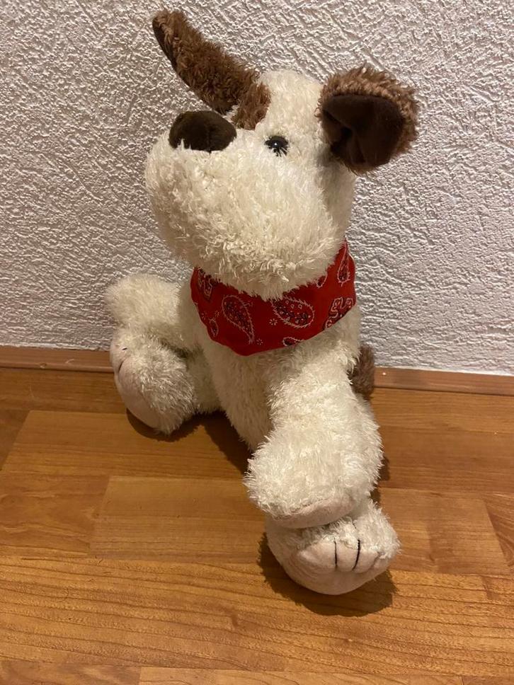 Knuffel hondje met boeren zakdoek, Kinderen en Baby's, Speelgoed | Knuffels en Pluche, Zo goed als nieuw, Overige typen, Ophalen of Verzenden