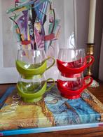 Vintage Melitta Theeglazen - 70s Retro Set, Ophalen of Verzenden, Zo goed als nieuw