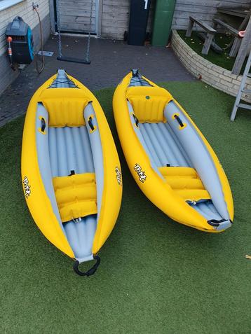 2x Gumotex Twist opblaasbare kano kajak kayak (met werk) beschikbaar voor biedingen