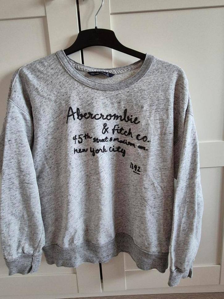 Sweatshirt,  Abercrombie, Kleding | Dames, Truien en Vesten, Gedragen, Maat 38/40 (M), Grijs, Ophalen of Verzenden