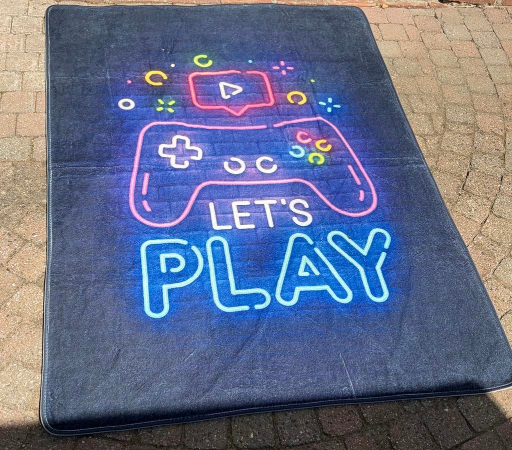 Vloerkleed gamen PlayStation gamekamer, Ophalen of Verzenden, Zo goed als nieuw, Kleed of Kussen