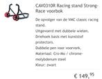 Valter moto racing stand set, Ophalen
