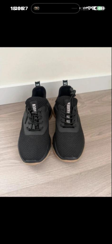 Zwarte Steve Madden sneakers in maat 38, Zwart, Ophalen of Verzenden, Sneakers of Gympen, Zo goed als nieuw