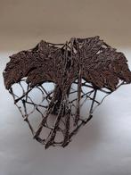 oude metalen textielstempel -  batikstempel bladmotief, Ophalen