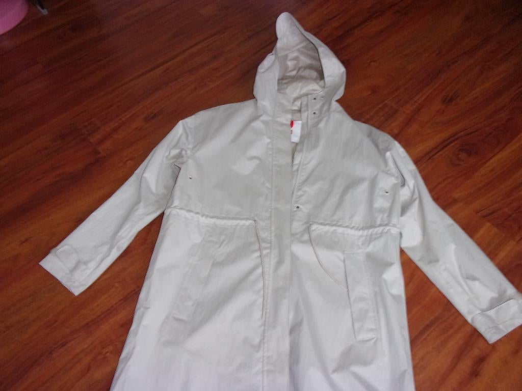 HEMA - dames regenjas met capucahon - Maat L, Verzenden, Beige, Maat 42/44 (L), Zo goed als nieuw