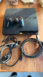 PS3 Slim 160GB + Controller + Kabels | Top Staat, Ophalen of Verzenden, Zo goed als nieuw, Met 2 controllers, Slim