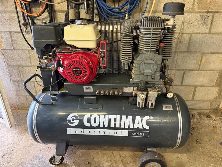 Compressor contimac professional, Doe-het-zelf en Verbouw, Compressors, Gebruikt, 6 tot 10 bar, 100 liter of meer, Minder dan 200 liter/min