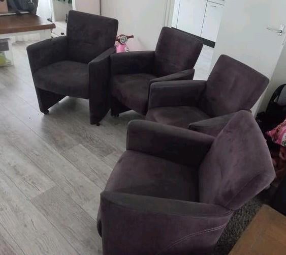 Mooie eethoekstoelen, Huis en Inrichting, Stoelen, Ophalen, Bruin, Zo goed als nieuw, Vier