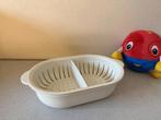 TUPPERWARE serveerschaal + tussenschot zonder deksel NIEUW, Ophalen of Verzenden, Nieuw, Wit, Schaal