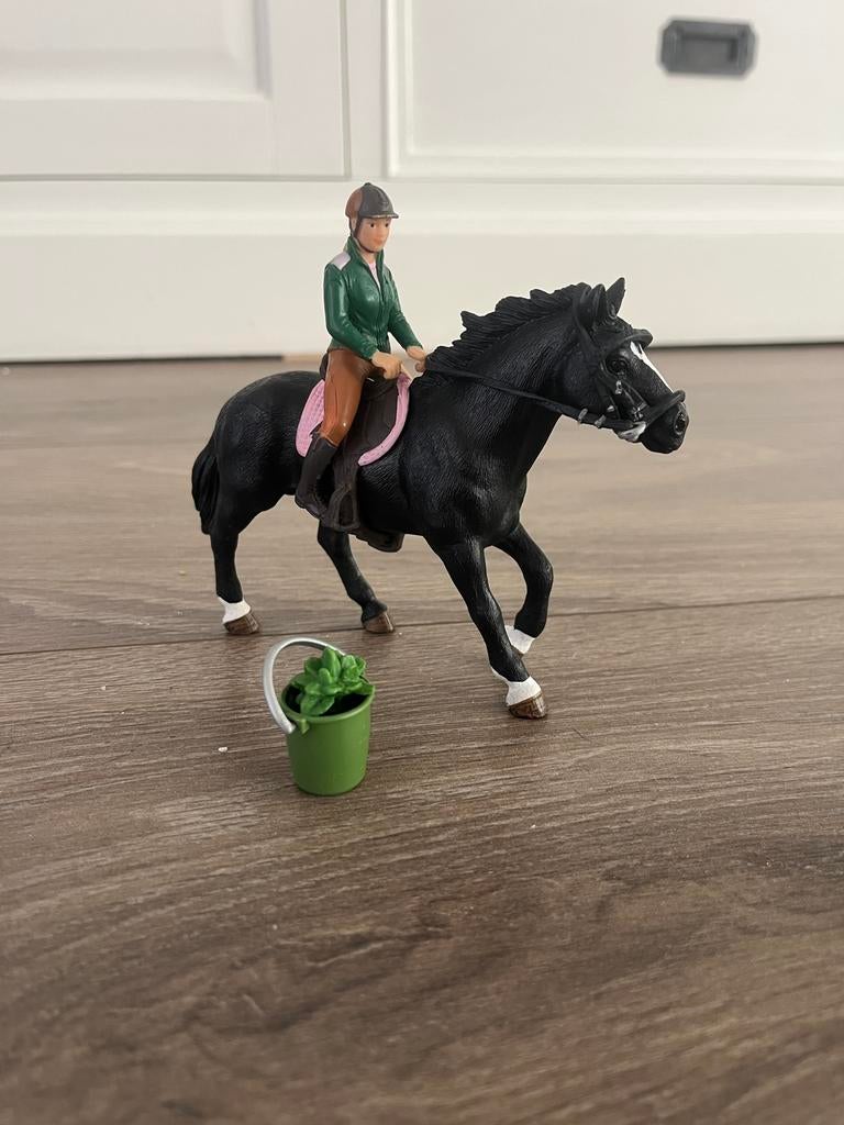 Schleich paard, ruiter en accessoires, Ophalen of Verzenden, Gebruikt