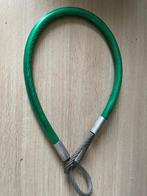 Nr.266: Geplastificeerde staalkabel met lussen, slot, Ophalen of Verzenden, Zo goed als nieuw