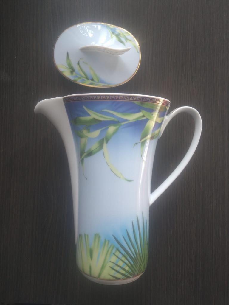 Versace x Rosenthal  porseleinen kan in 'Jungle' motief (1L), Verzenden