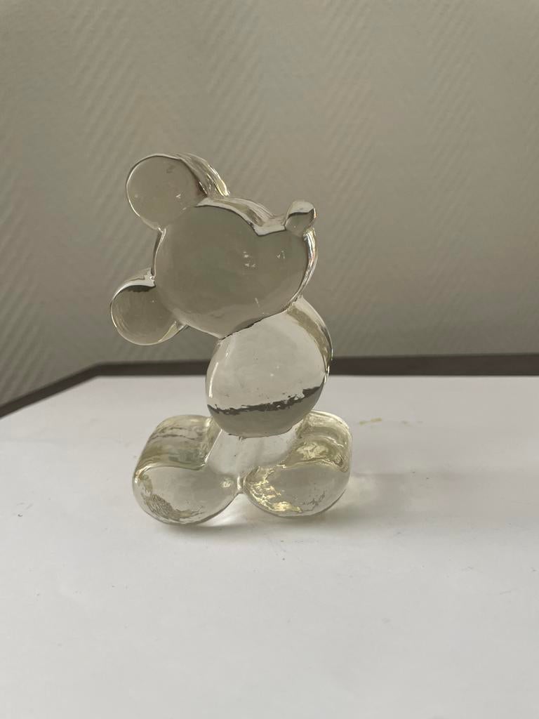 Mickey Mouse glas, Verzamelen, Disney, Ophalen of Verzenden, Mickey Mouse, Gebruikt, Beeldje of Figuurtje