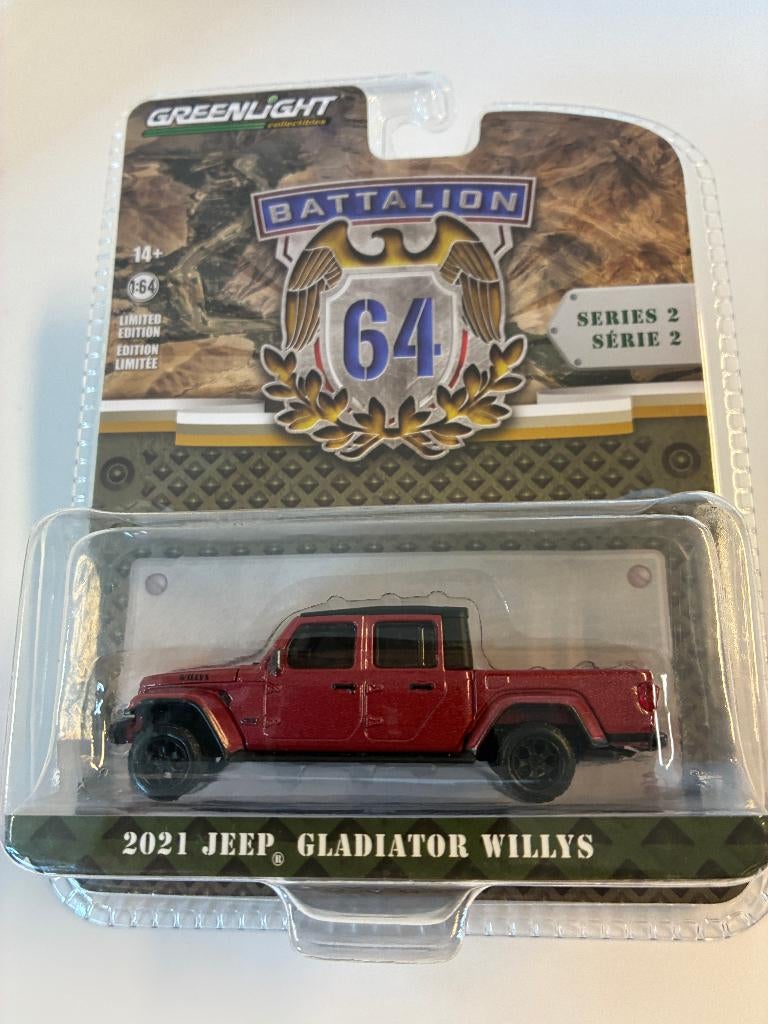 89745: Jeep Gladiator Willys - Battalion 64 Series 2 - 2021, Hobby en Vrije tijd, Modelauto's | Overige schalen, Nieuw, Auto, Ophalen of Verzenden