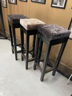Nieuwe zwarte barstoelen en krukjes met diverse bekleding, Ophalen, 5 krukken of meer, 60 tot 90 cm, Nieuw
