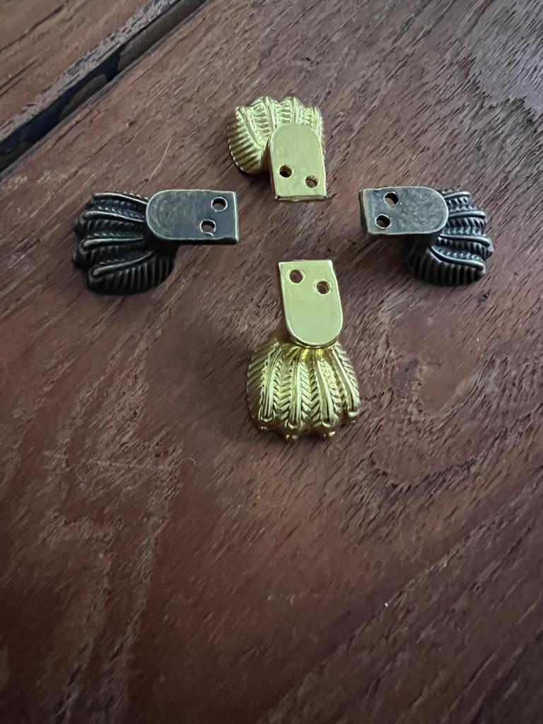 Brocante hoek pootjes voor sieradenkist of andere kist, Huis en Inrichting, Woonaccessoires | Overige, Verburgt Vintage, Nieuw