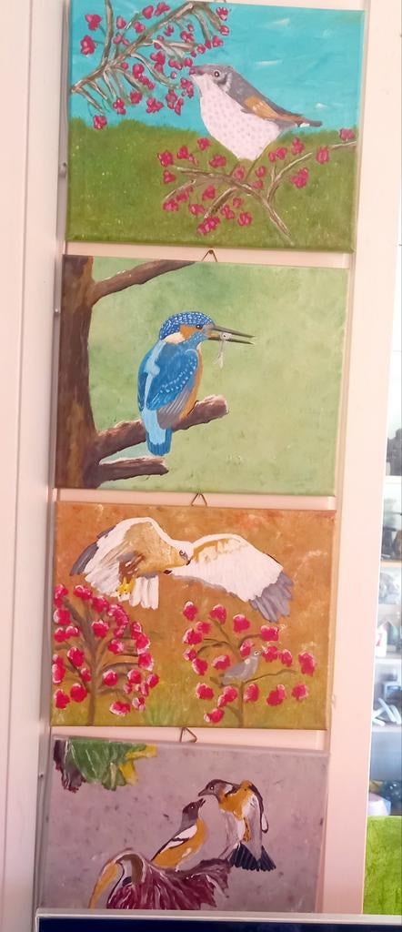 Schilderijen hand geschilderd, Dieren en Toebehoren, Ophalen of Verzenden, Nieuw, Hout, Vogelkooi