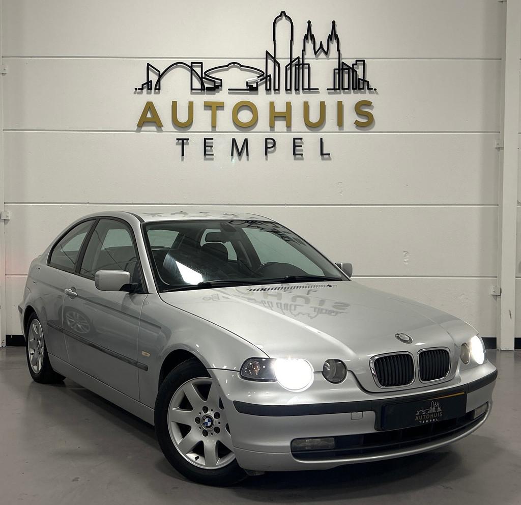 BMW 3-serie Compact 318ti Comfort Line Nap Airco Elektrische, Traction-control, Achterwielaandrijving, Zwart, Leder en Stof