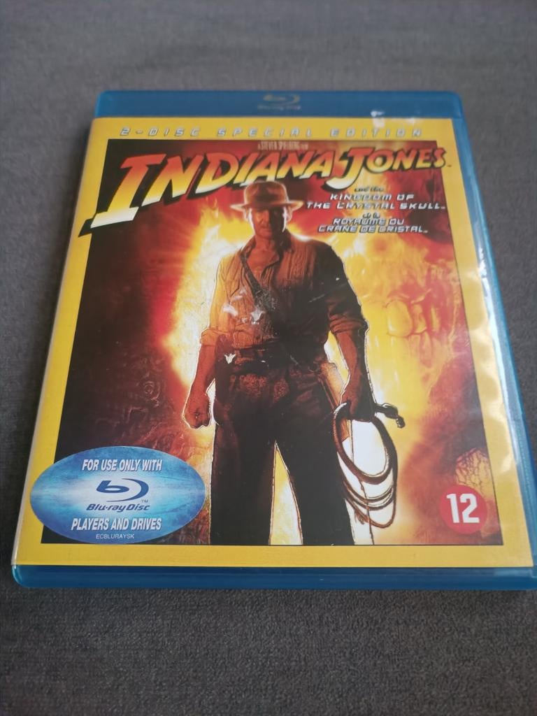 Indiana Jones and the kingdom of the crystal skull - bluray, Ophalen of Verzenden, Zo goed als nieuw