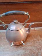 Antiek Koperen Koffiepotje met Houten Handvat, Antiek en Kunst, Ophalen of Verzenden