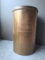 Vintage groot messing winkelblik, Ophalen of Verzenden, Gebruikt, Overige