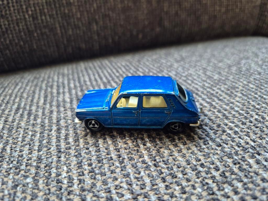 Oude Majorette blauwe Simca 1100 TL, Ophalen of Verzenden