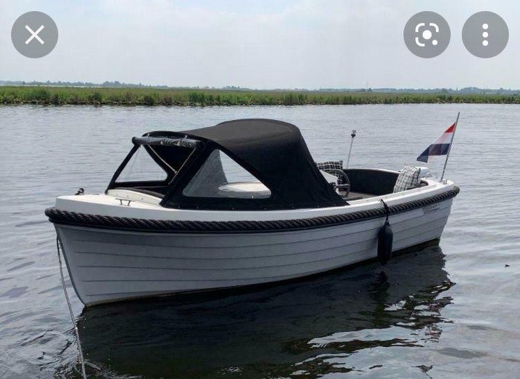 Sloep Waeghals 499LX met 15 PK Honda buitenboordmotor, Ophalen, Gebruikt, Tot 10 pk, 3 tot 6 meter