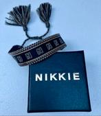 NIKKIE erg mooi geweven armbandje (zwart/ beige), Ophalen of Verzenden, Zo goed als nieuw, Zwart, Overige materialen