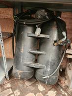 Dubbele LPG tank onderbouw met slangen, vulmond en pomp, Ophalen, Gebruikt