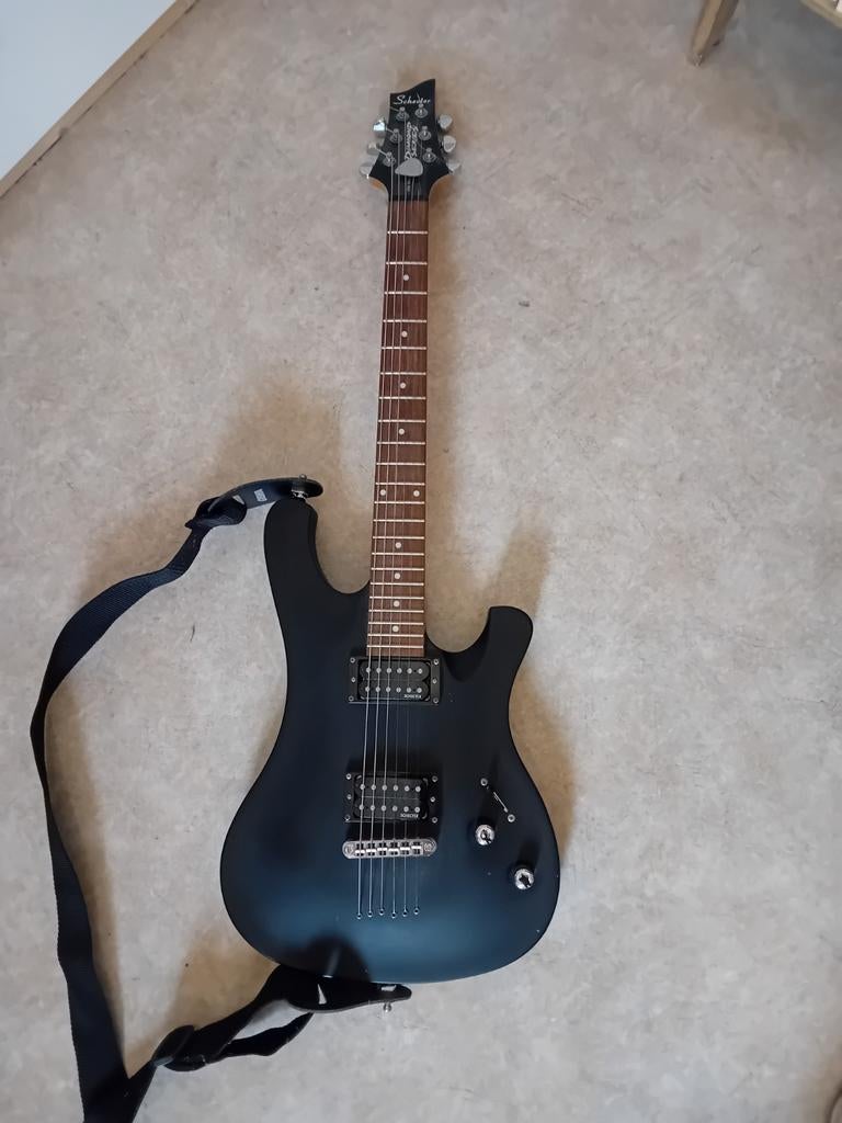 Schecter Diamond series 006 Deluxe, mat zwart., Ophalen, Zo goed als nieuw, Solid body, Overige merken