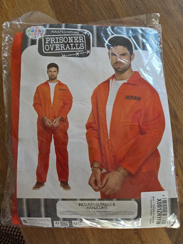 Overall prison gevangenis pak, Kleding | Heren, Ophalen, Carnaval, Onbekend, Nieuw