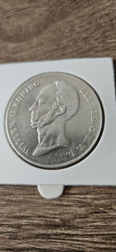 Zilveren rijksdaalder 1846 Willem II mooie munt, Postzegels en Munten, Munten | Nederland, Zilver, Ophalen of Verzenden, Losse munt