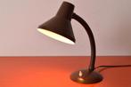 Retro vintage stalen jaren 70 lamp / tafellamp met buigarm, Ophalen of Verzenden